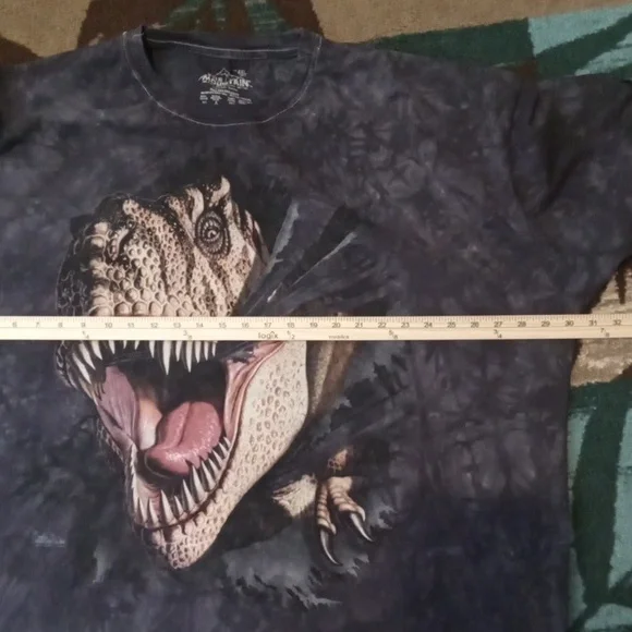 The Mountain Dinosaur T-rex Bust Throught Tee Mens 4X Jerry Loforo 2012 - Picture 7 of 9